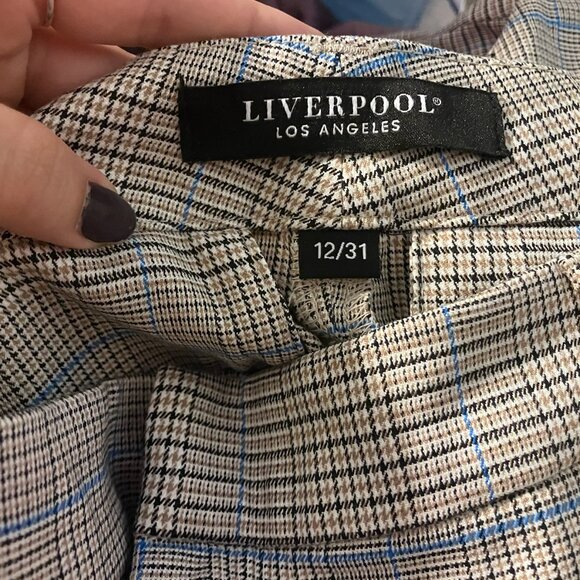 Liverpool Pants - Livepool Los Angeles plaid pants